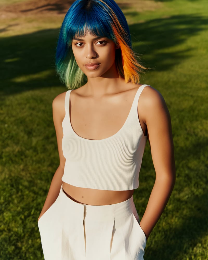 Colorful Songbird as human